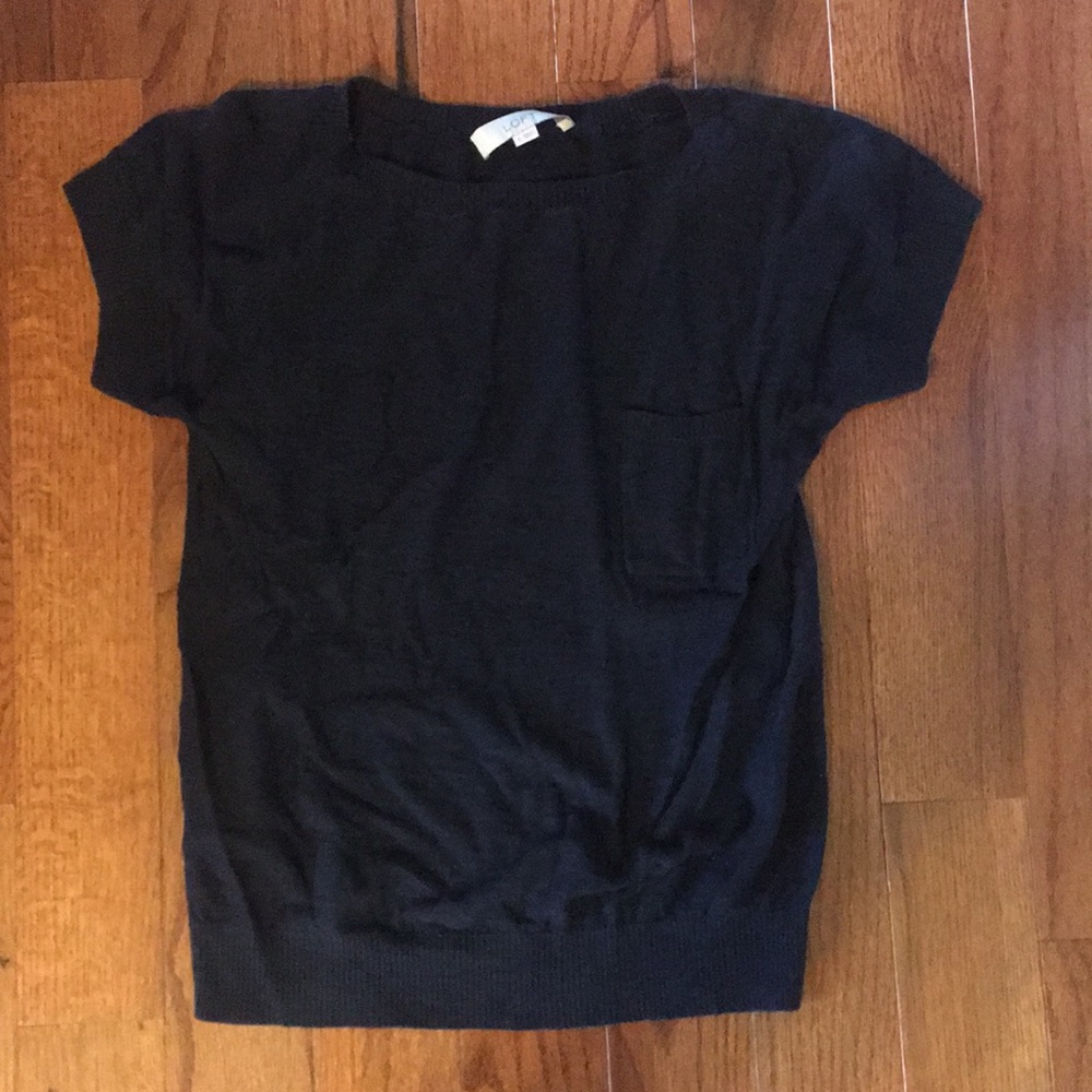 Loft Small Navy Blue Shirt with Pocket